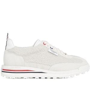 Thom Browne Tech Runner Shearling Trainers - White