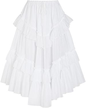 Chloé Layered Cotton Dress - White