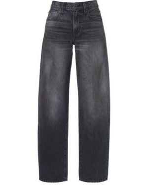 SLVRLAKE Denim Hailey Barrel-Leg Jeans - Blue