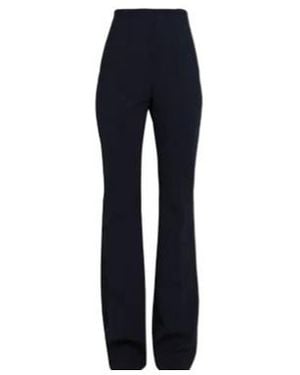 Sportmax High Waist Solid Flare Suit Trousers - Blue
