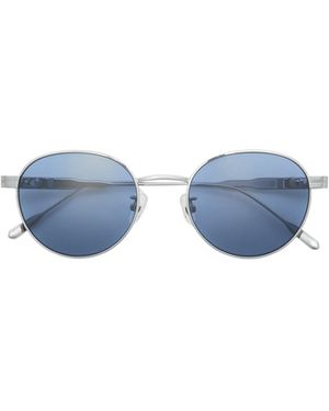 Moncler Subtila Round Sunglasses - Blue