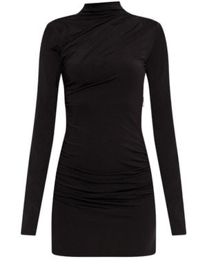 Off-White c/o Virgil Abloh Draped Long-Sleeved Dress - Black