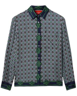 La DoubleJ La Doublej Placée Print Boy Shirt - Blue