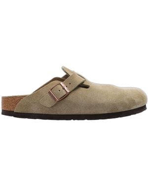 Birkenstock Boston Suede Sandals - Brown