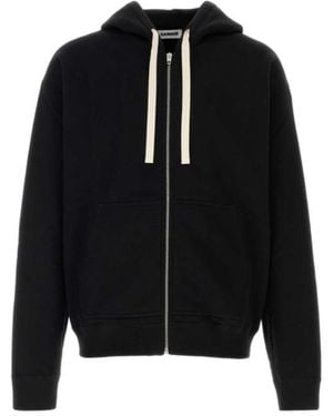 Jil Sander Zipper Hoodie - Black