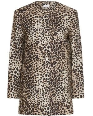 Marella Linen-Blend Basketweave Jacket - Multicolour