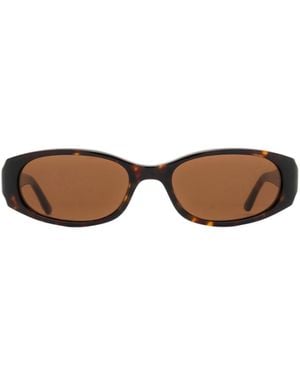 Chimi Note Oval Frame Sunglasses - Multicolor