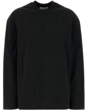 Jil Sander Long-Sleeve Crew-Neck T-Shirt - Black
