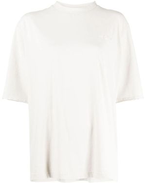 we11done Logo-Embroidered Cotton T-Shirt - White