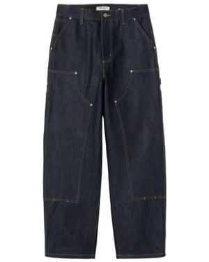 Carhartt High-Waist Straight-Leg Jeans - Blue