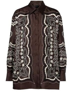 Nili Lotan Alfie Printed Silk Twill Shirt - Multicolour