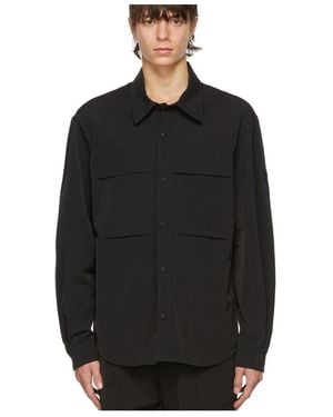 Ami Paris Pouched Long-Sleeved Shirt - Black
