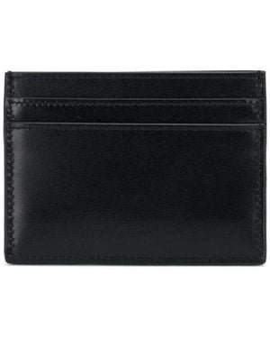 Saint Laurent Cassandre Logo Plaque Cardholder - Black