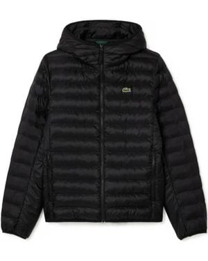 Lacoste Water-Repellent Padded Jacket - Black