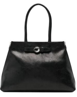 Coperni Data Logo Plaque Tote Bag - Black