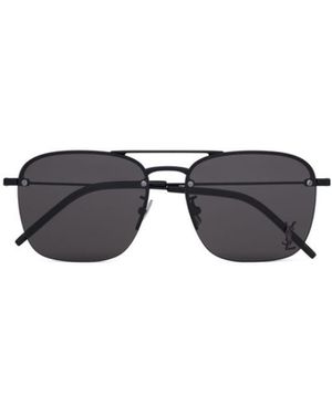 Saint Laurent Eyewear Square Frame Sunglasses - Multicolour