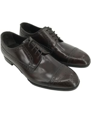 Emporio Armani Logo Business Casual Shoes - Black