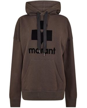 Isabel Marant Mansel Logo Hoodie - Brown