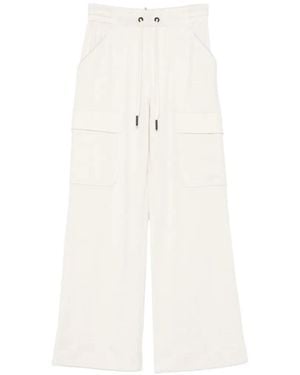 Moncler Drawstring Cargo-Pocket Trousers - White