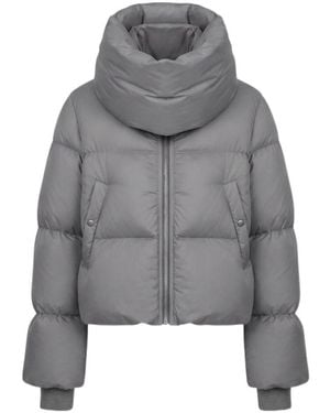 Rick Owens Long-Sleeved Down Jacket - Gray