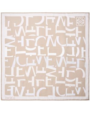 Loewe Square Scarf - White
