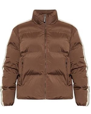 Palm Angels Classic Logo Track Down Jacket - Brown