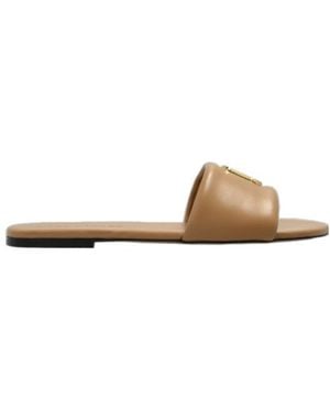 Marc Jacobs Round Toe Slippers - White