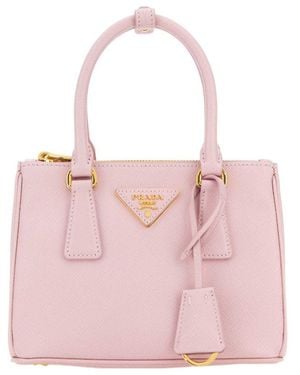 Prada Mini Galleria Leather Bag - Pink