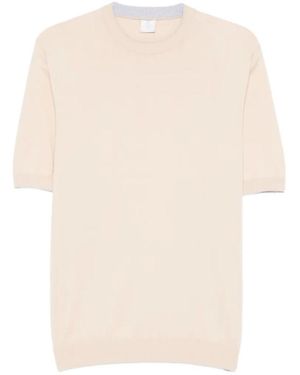 Eleventy Round-Neck T-Shirt - Natural