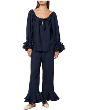 Sleeper Solidcolor Pajamas - Blue
