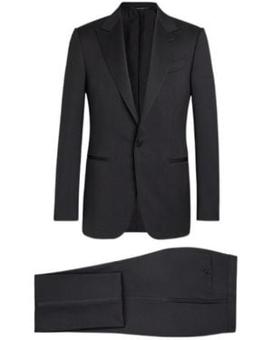 ZEGNA Wool Suit - Black