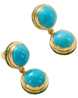 Ileana Makri 18-Karat, And Tsavorite Earrings - Blue