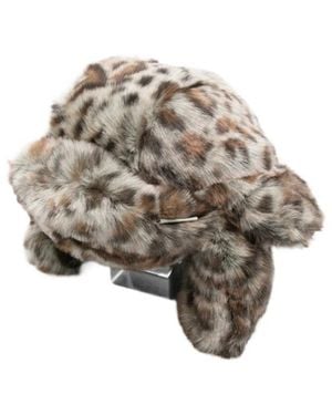 Ruslan Baginskiy Animal-Print Hat - Metallic