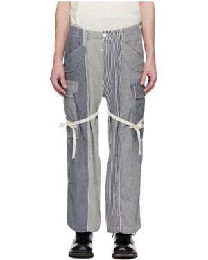 R13 Cargo Cropped Trousers - Grey
