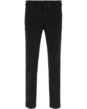 Pt Pantaloni Casual Trousers With Belt Loops - Black