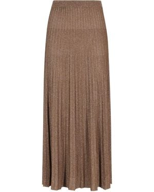 Roberto Collina Pleated Skirt - Brown