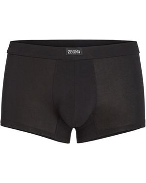 ZEGNA Logo Boxer Knickers - Black
