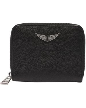Zadig & Voltaire Logo Wallet - Black
