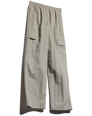 Gucci Froissé Nylon Faille Cargo Pants - Gray