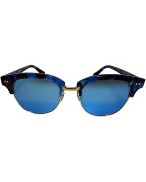 Gentle Monster Logo Letter Sunglasses - Blue