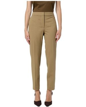 Max Mara Casual Pants With Side Pockets - Natural
