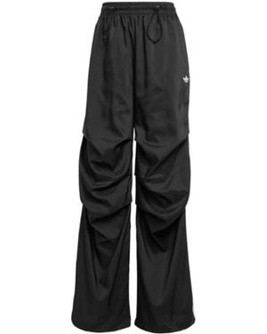 adidas Originals Three-Stripe Drawstring Pants - Black
