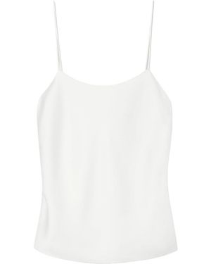 The Row Biggins Silk Satin Sling - White