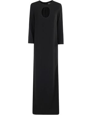 Gianluca Capannolo Cutout Maxi Dress - Black
