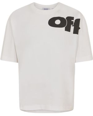 Off-White c/o Virgil Abloh Logo Crew Neck T-Shirt - White