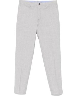 Incotex Mélange-Effect Trousers - Grey