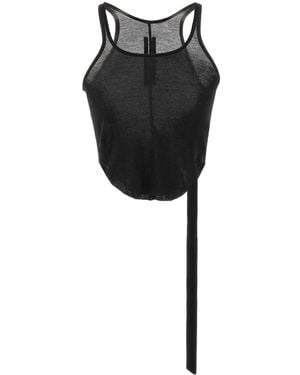 Rick Owens Cotton Tank Tops - Black