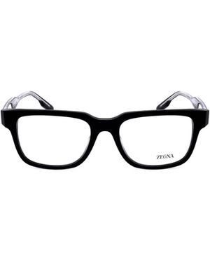 ZEGNA Rectangular Frame Glasses - White