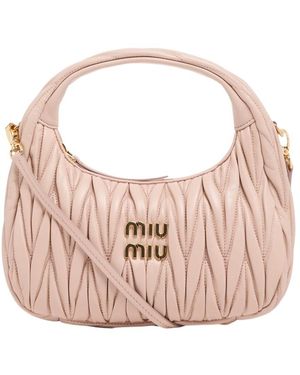 Miu Miu Wander Quilted Shoulder Bag - Pink