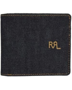 RRL Selvedge Denim Bifold Wallet - Black